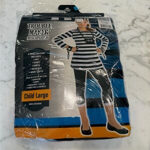 Child's Black and White Striped Trouble Maker Costume